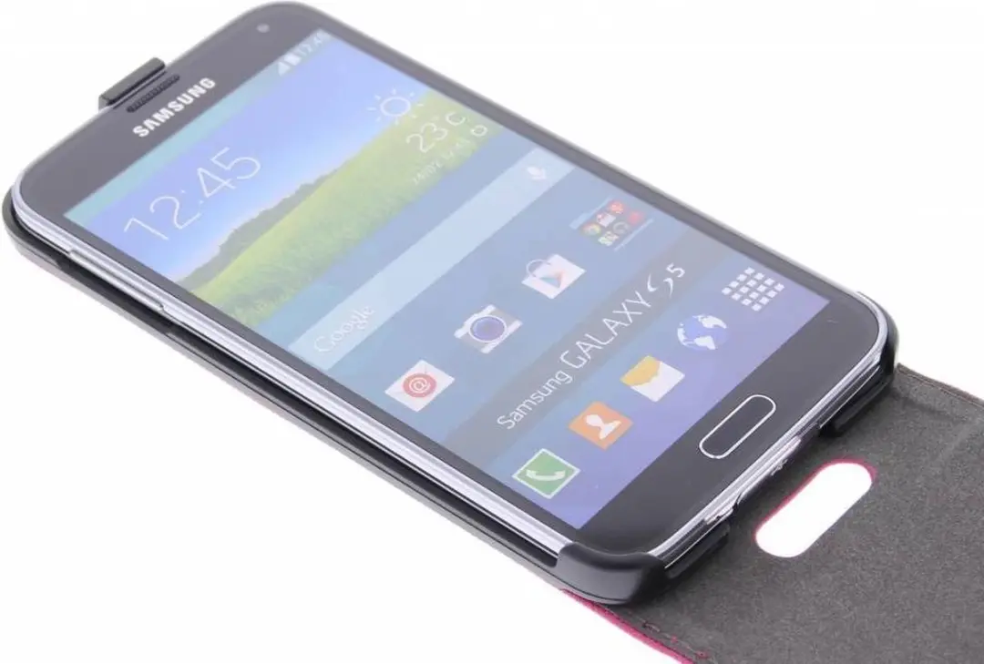 GUESS Galaxy S5 Studded Collection Flip Case - Roze
