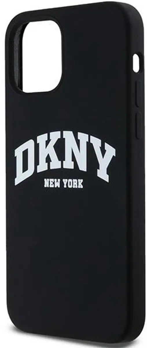 DKNY Silicone Arch Logo Hoes MagSafe - iPhone 12/12 Pro - Zwart - afbeelding 6 van 6