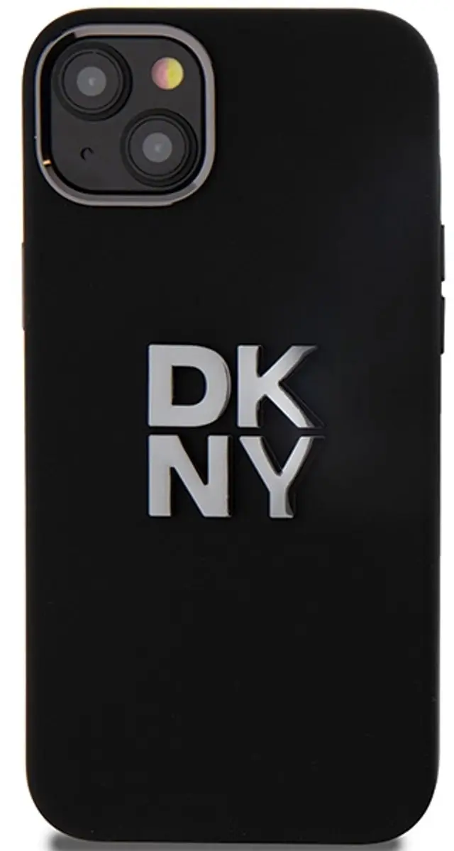 DKNY Silicone Back Case Apple iPhone 15 Plus - Zwart
