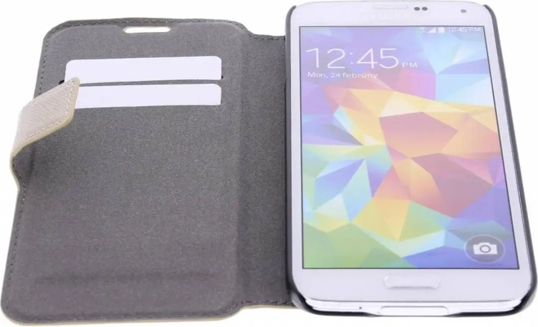 GUESS Galaxy S5 Hoesje - Kunstleer Wit - GUFLBKS5TOC