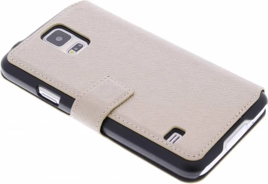 GUESS Galaxy S5 Hoesje - Kunstleer Wit - GUFLBKS5TOC