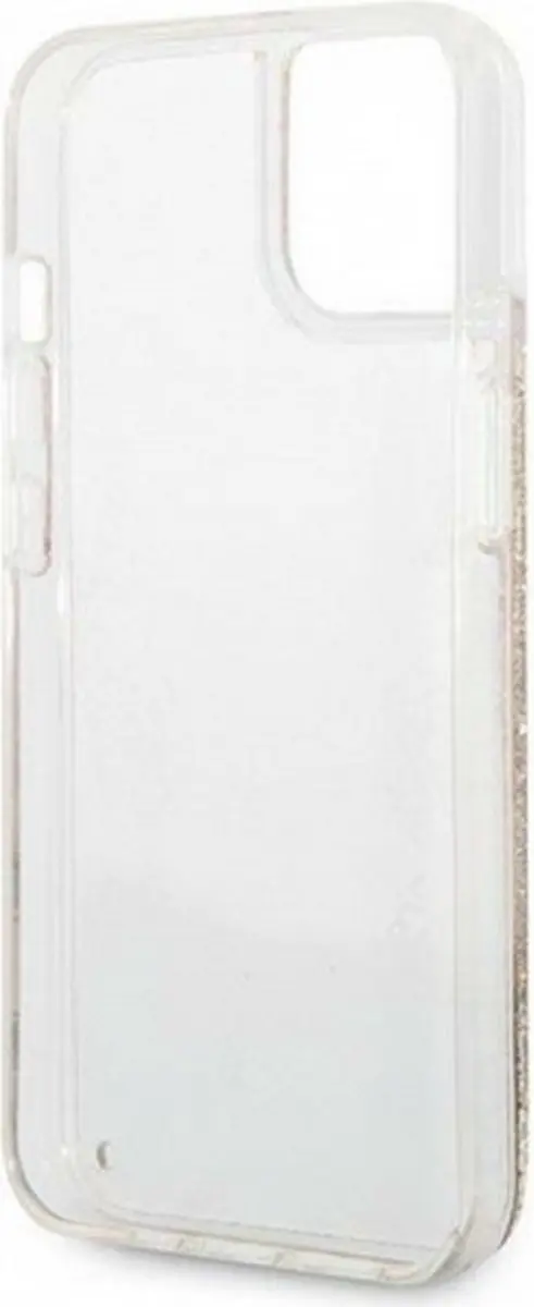 GUESS Paisley Liquid Glitter Back Case - iPhone 14 Plus - Goud