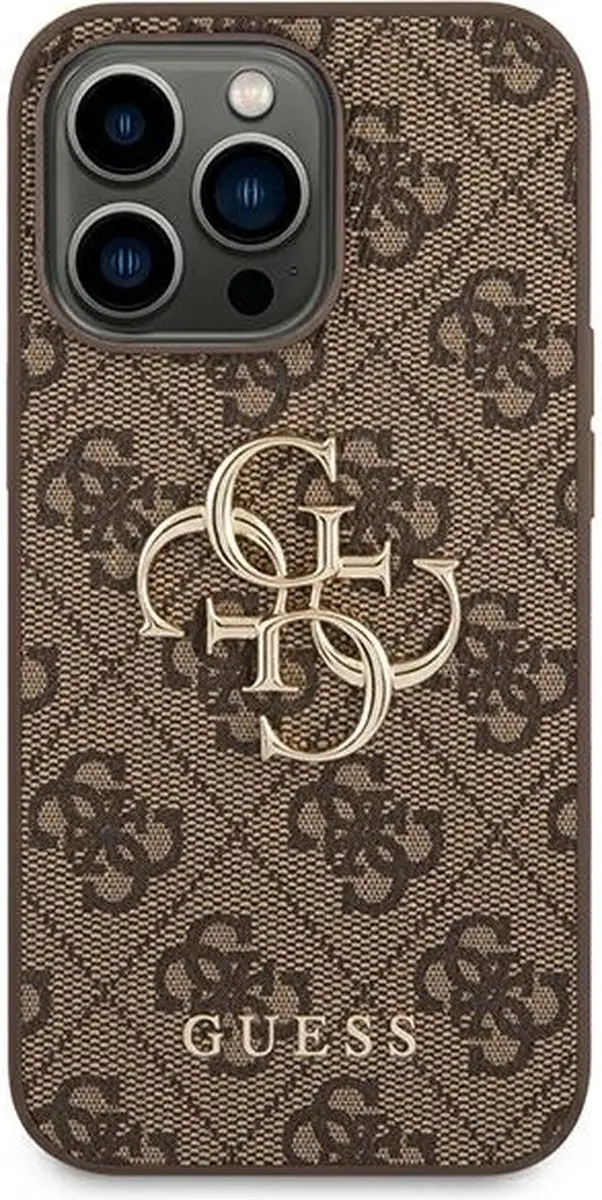 GUESS Telefoonhoesje iPhone 14 Pro Max - Bruin - MagSafe