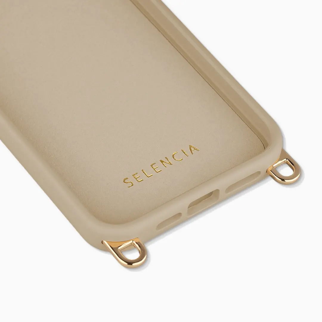 Selencia Hoesje iPhone 15 Pro Max Rivièra MagSafe - Beige - afbeelding 6 van 6