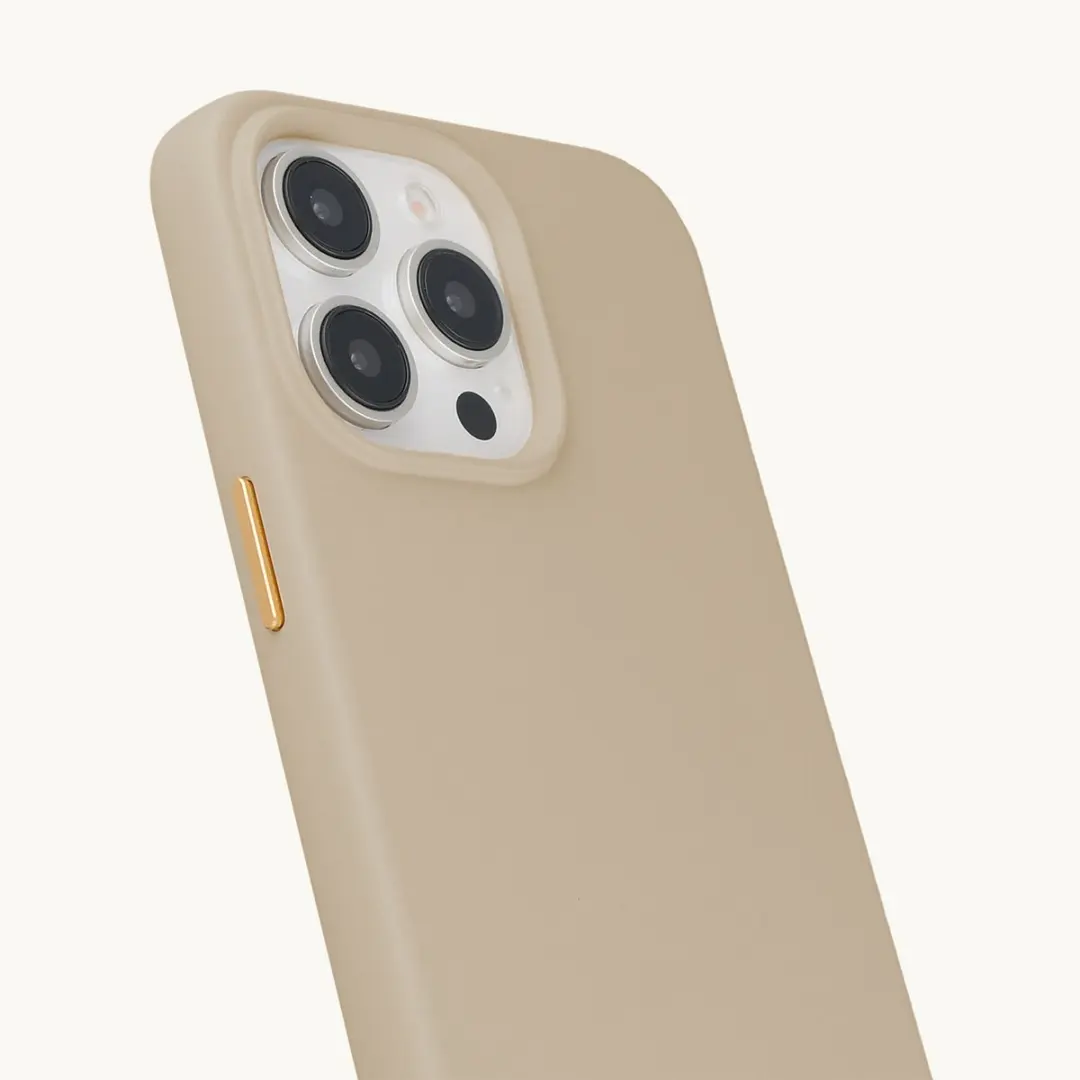 Selencia Hoesje iPhone 15 Pro Max Rivièra MagSafe - Beige