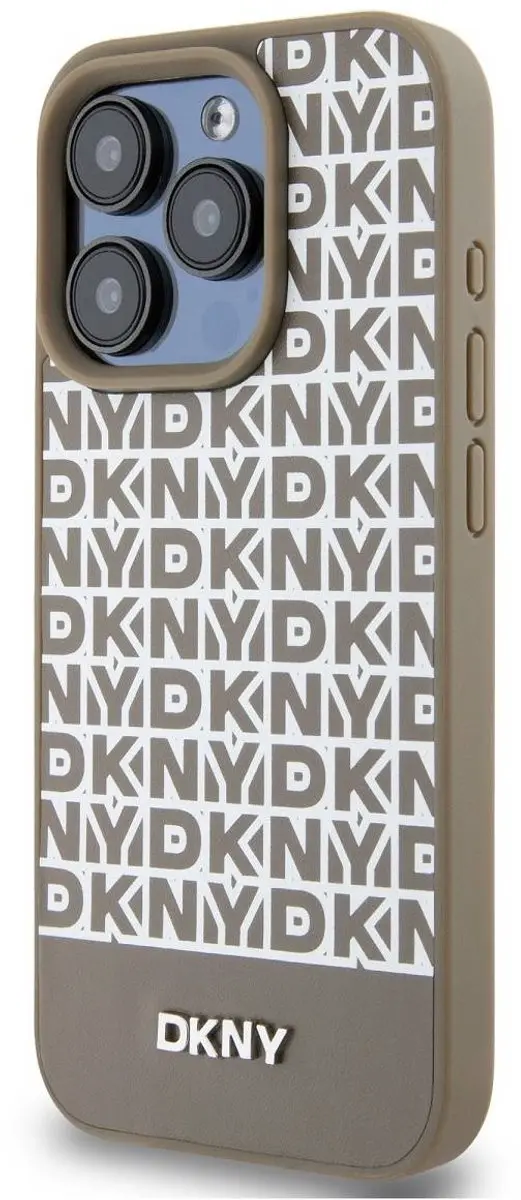 DKNY Repeat Bottom Stripe Back Case - iPhone 14 Pro MagSafe - Bruin