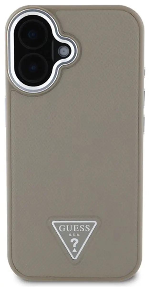 GUESS Hoesje iPhone 16 Anti-Shock Bruin - GUHMP16SPGTSPSW