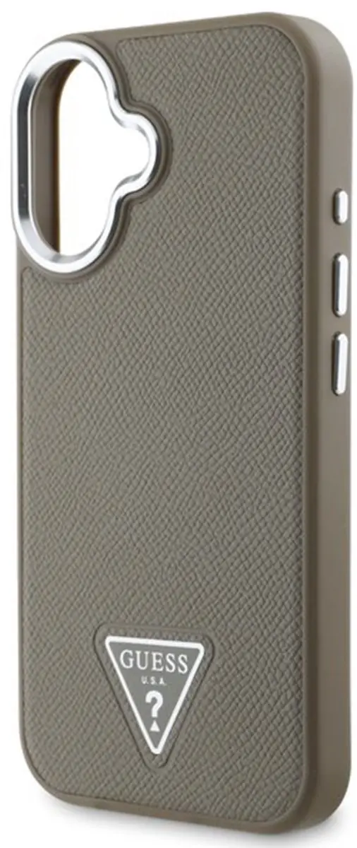 GUESS Hoesje iPhone 16 Anti-Shock Bruin - GUHMP16SPGTSPSW