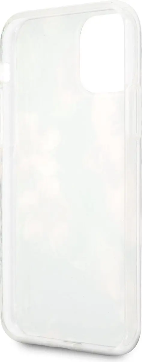 GUESS Shiny Flower Hard Case iPhone 11 Pro Max - Blauw