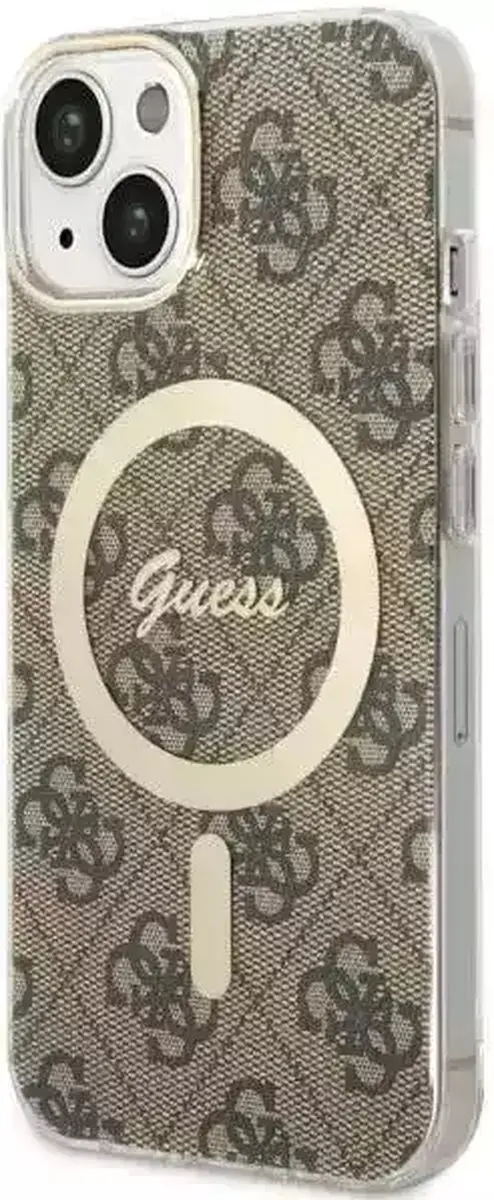 GUESS 4G Back Case MagSafe iPhone 14 - Bruin