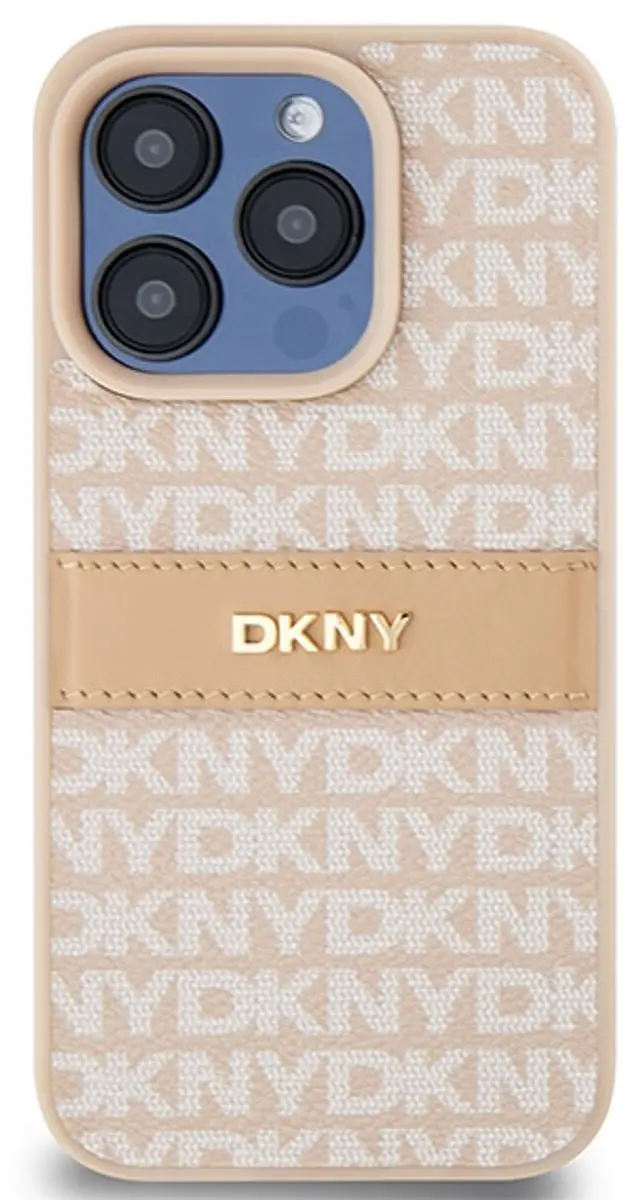 DKNY Textured Tonal Stripe Back Case Roze - DKHCP15LPRTHSLP