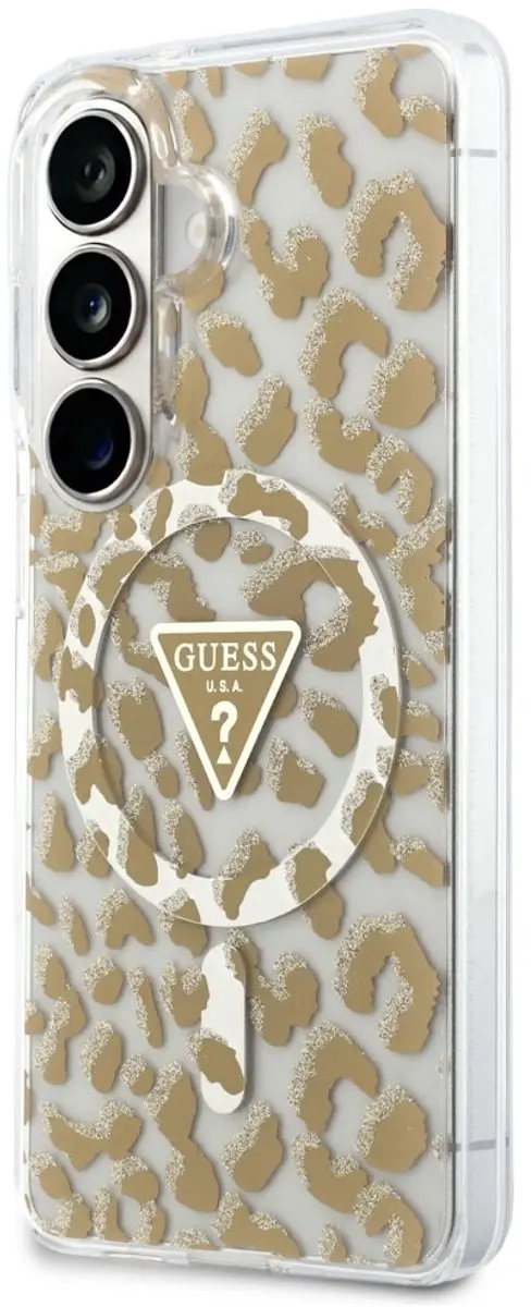 GUESS Hoesje Samsung Galaxy S26 - Panterbruin - MagSafe
