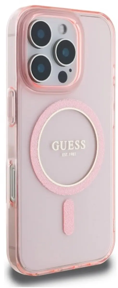 GUESS MagSafe Hoesje iPhone 16 Pro - Roze - afbeelding 6 van 6