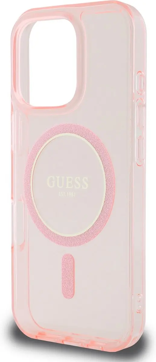 GUESS MagSafe Hoesje iPhone 16 Pro - Roze