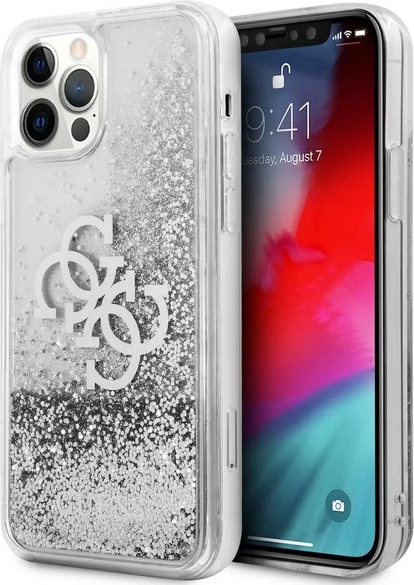 GUESS Big 4G Logo Liquid Glitter Hoesje