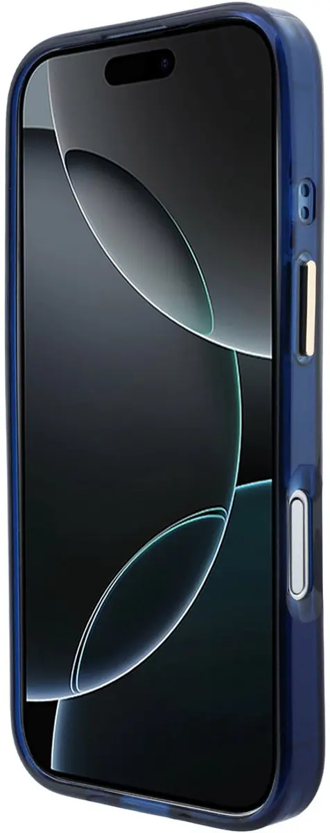 GUESS Telefoonhoesje iPhone 17 MagSafe - Blauw