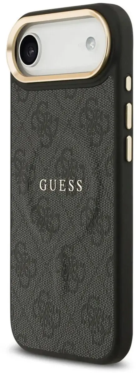 GUESS iPhone 17 Air Back Cover - Zwart - PU Leather - 3666339519049