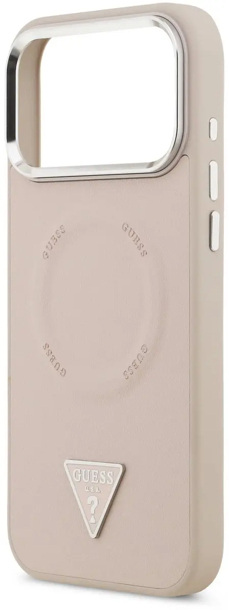 GUESS Triangle Logo iPhone 17 Pro Max Hoesje - MagSafe - Roze