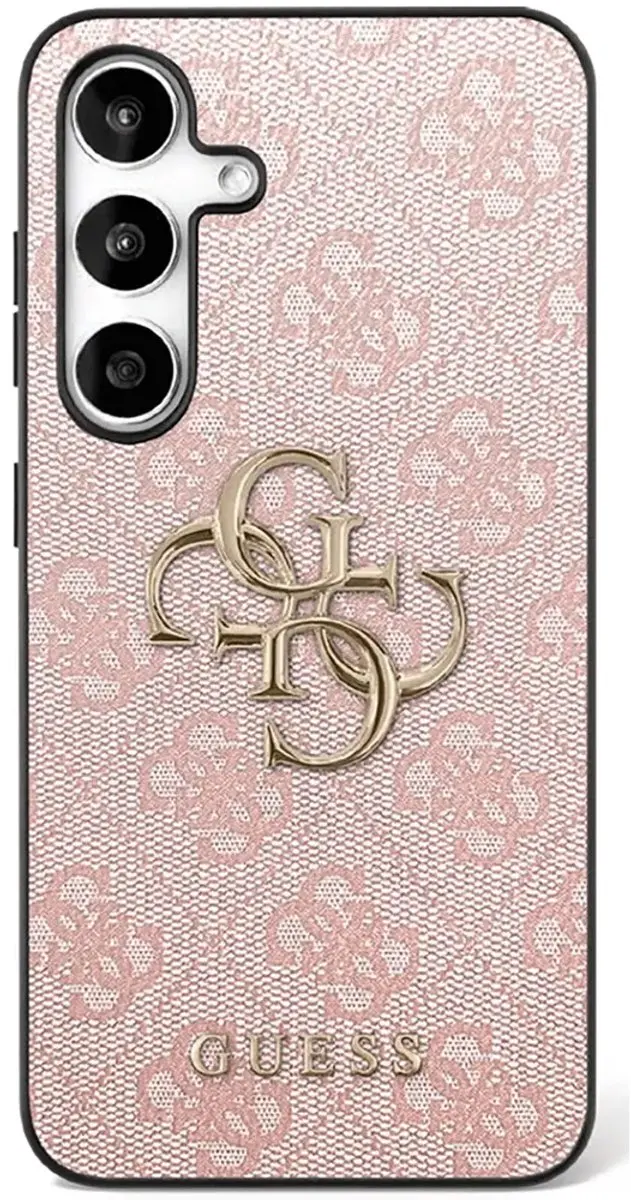 Guess 4G Metal Logo Back Case - Samsung Galaxy S25 FE - Roze