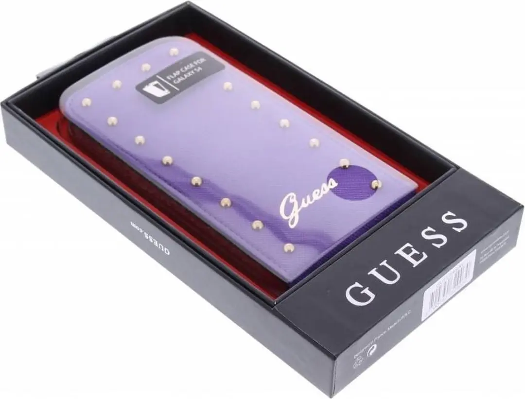 GUESS Studded Flip Case Samsung Galaxy S4 - Paars