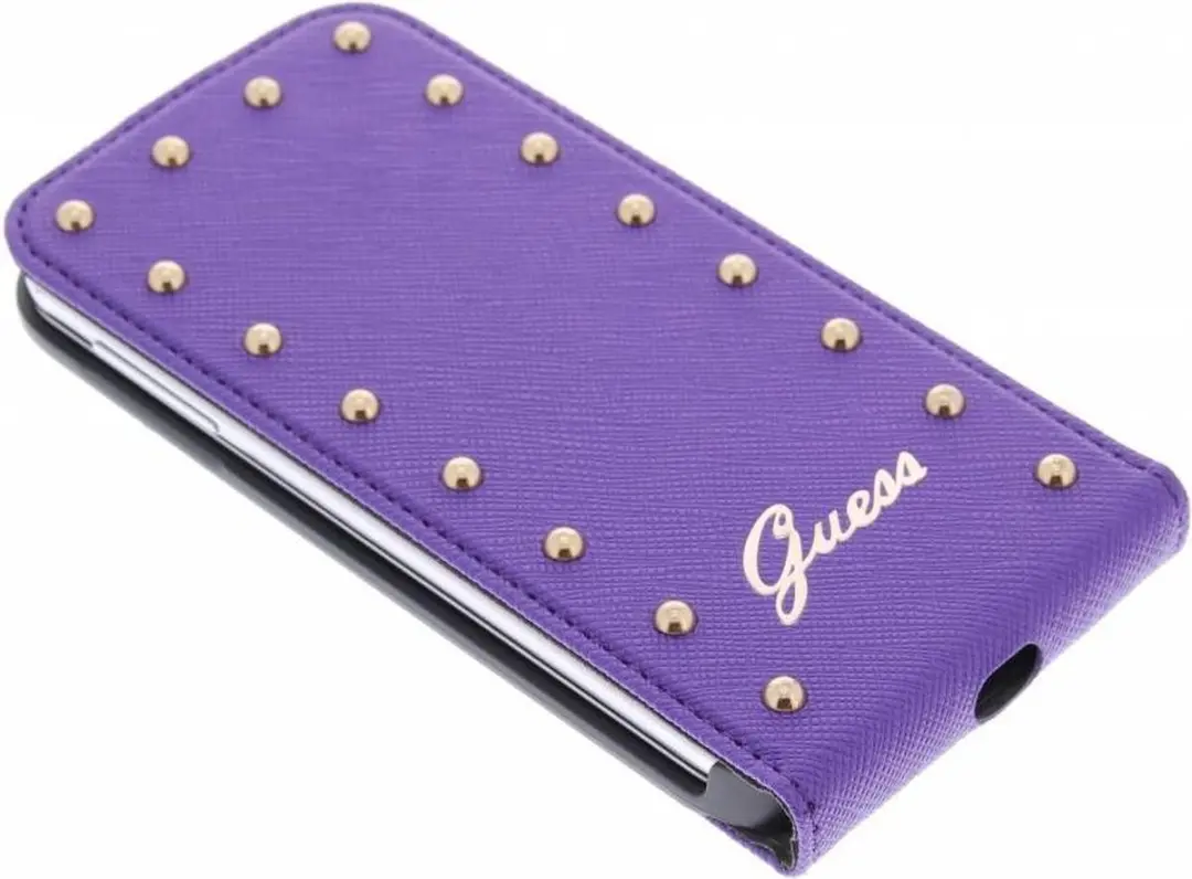 GUESS Studded Flip Case Samsung Galaxy S4 - Paars