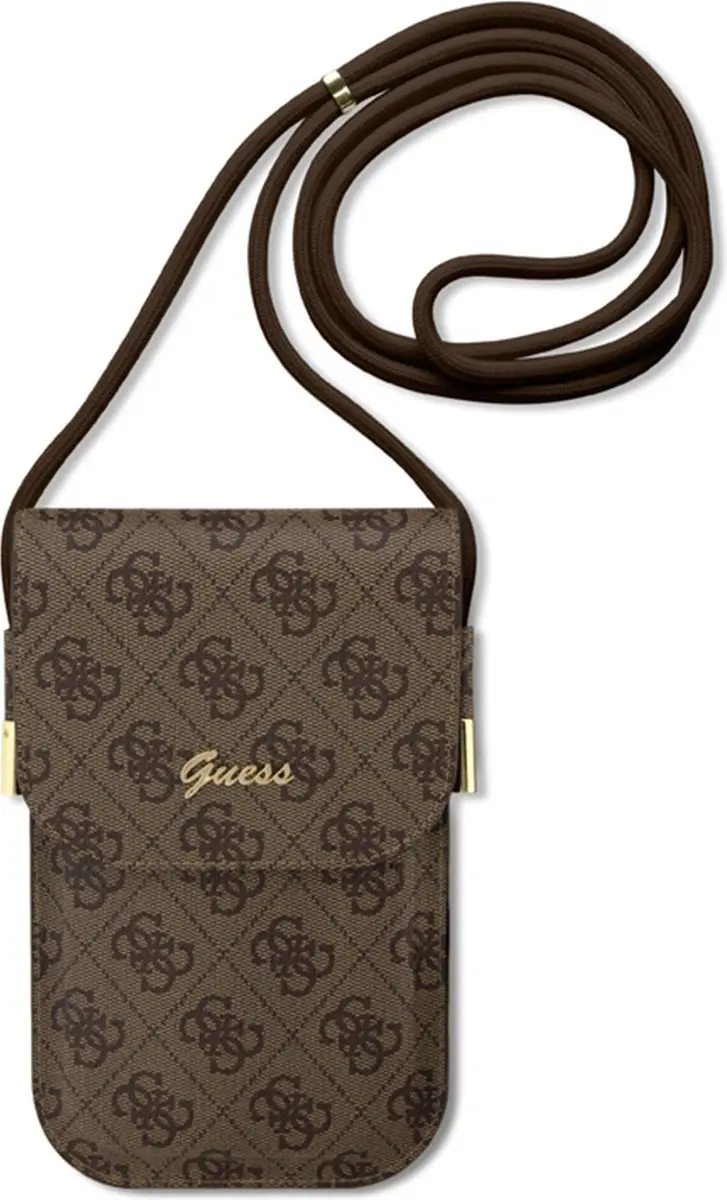Guess 4G Vintage Script Logo Tas 3666339127695 - Bruin