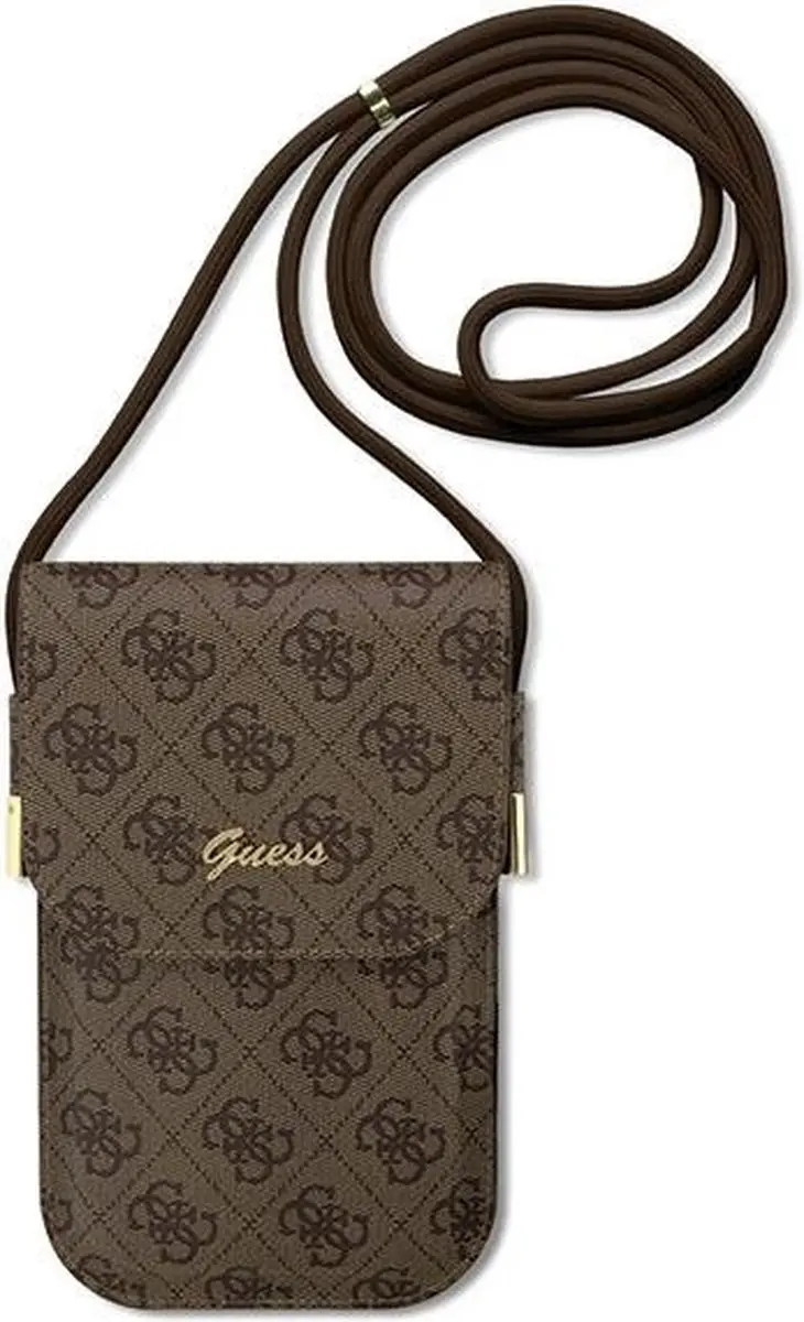Guess 4G Vintage Script Logo Tas 3666339127695 - Bruin - afbeelding 6 van 6