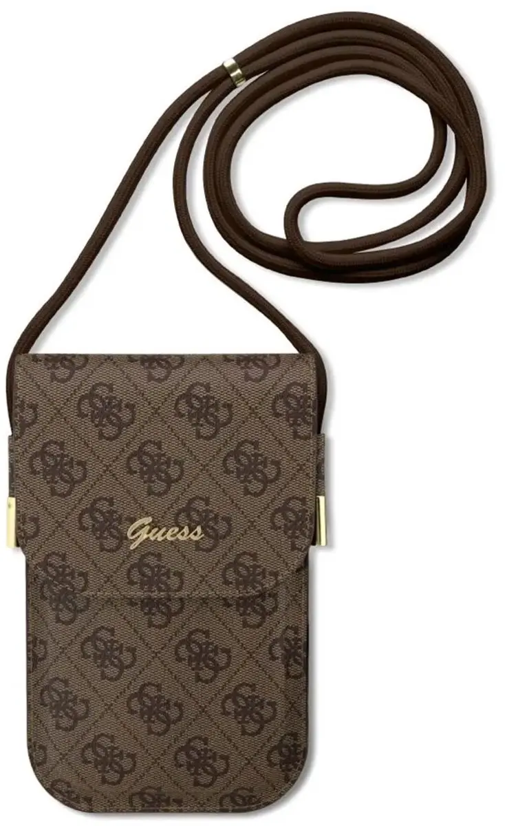Guess 4G Vintage Script Logo Tas 3666339127695 - Bruin