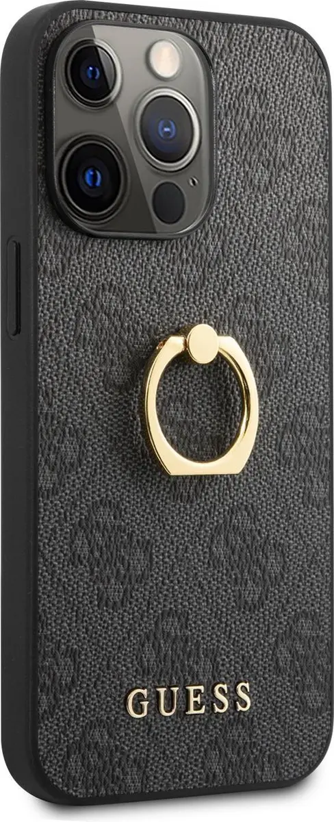 GUESS Logo Backcase iPhone 13 Pro Max - Grijs - 7608