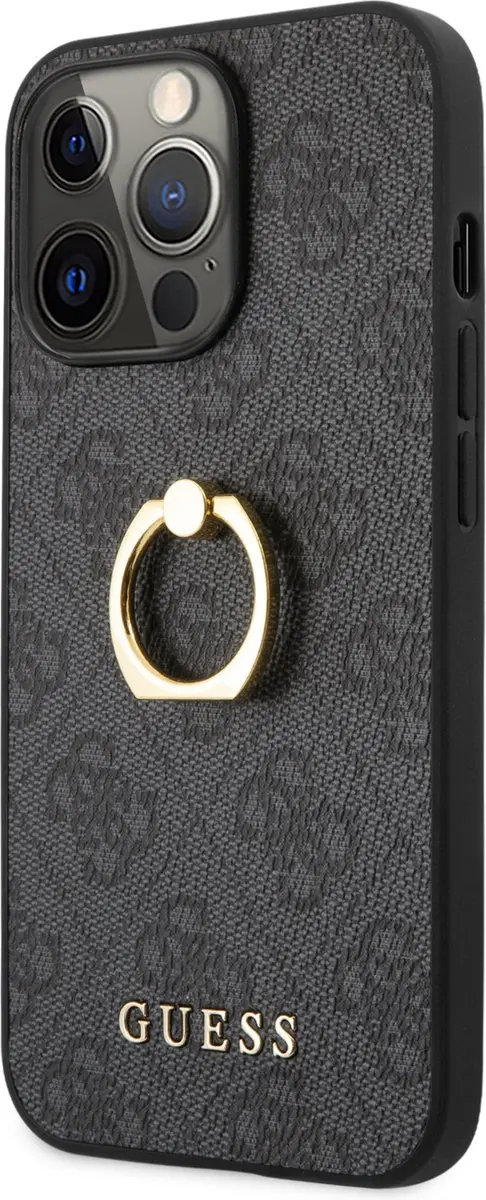 GUESS Logo Backcase iPhone 13 Pro Max - Grijs - 7608