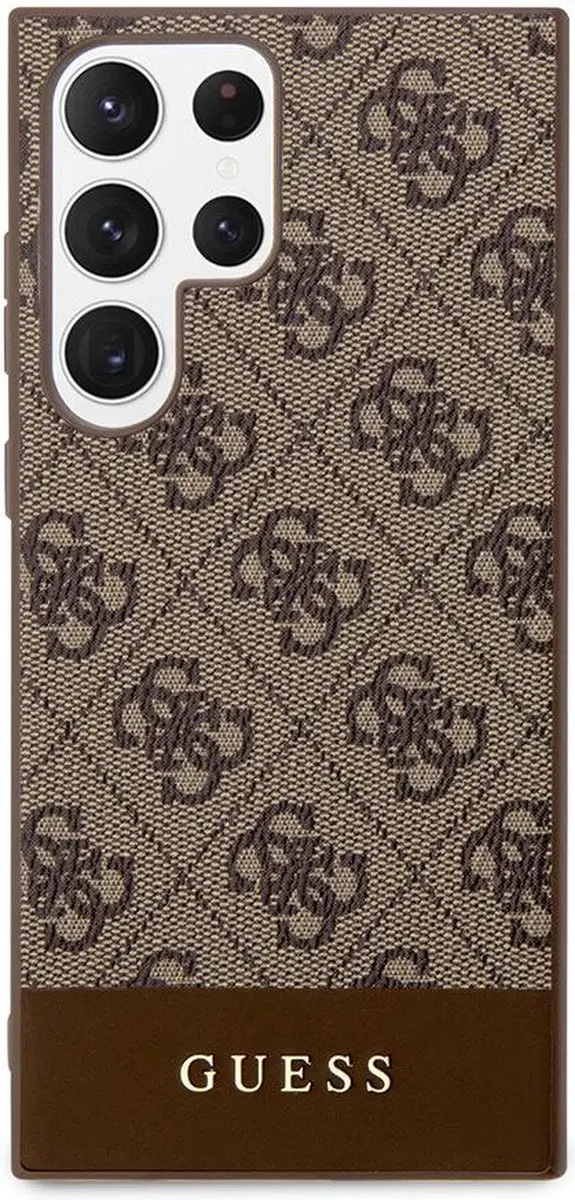 GUESS 4G Stripe Back Case Samsung Galaxy S24 Ultra - Bruin - afbeelding 6 van 6