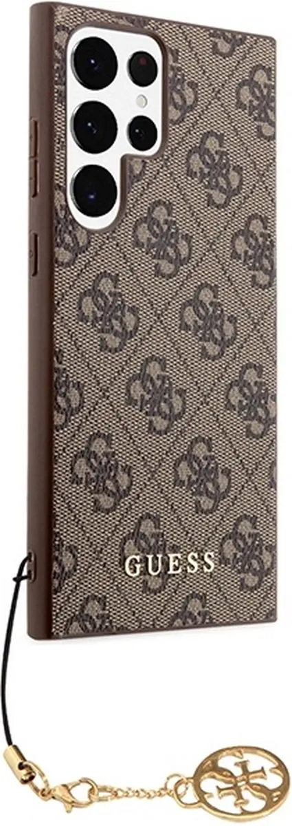 GUESS 4G Charms Back Cover - Samsung Galaxy S23 Ultra - Bruin