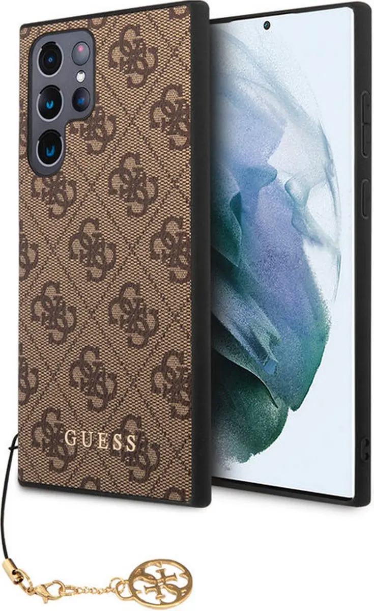 GUESS 4G Charms Back Cover - Samsung Galaxy S23 Ultra - Bruin