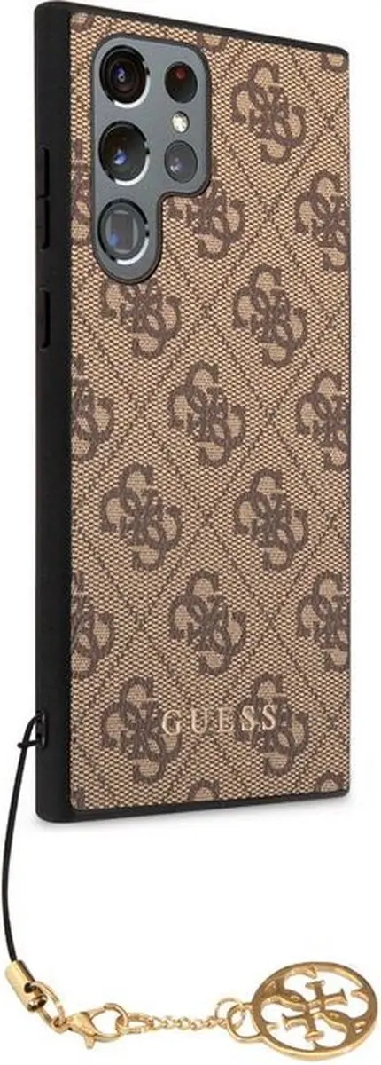 GUESS 4G Charms Back Cover - Samsung Galaxy S23 Ultra - Bruin