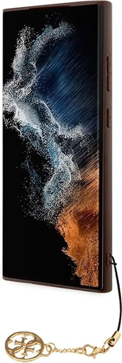 GUESS 4G Charms Back Cover - Samsung Galaxy S23 Ultra - Bruin - afbeelding 6 van 6