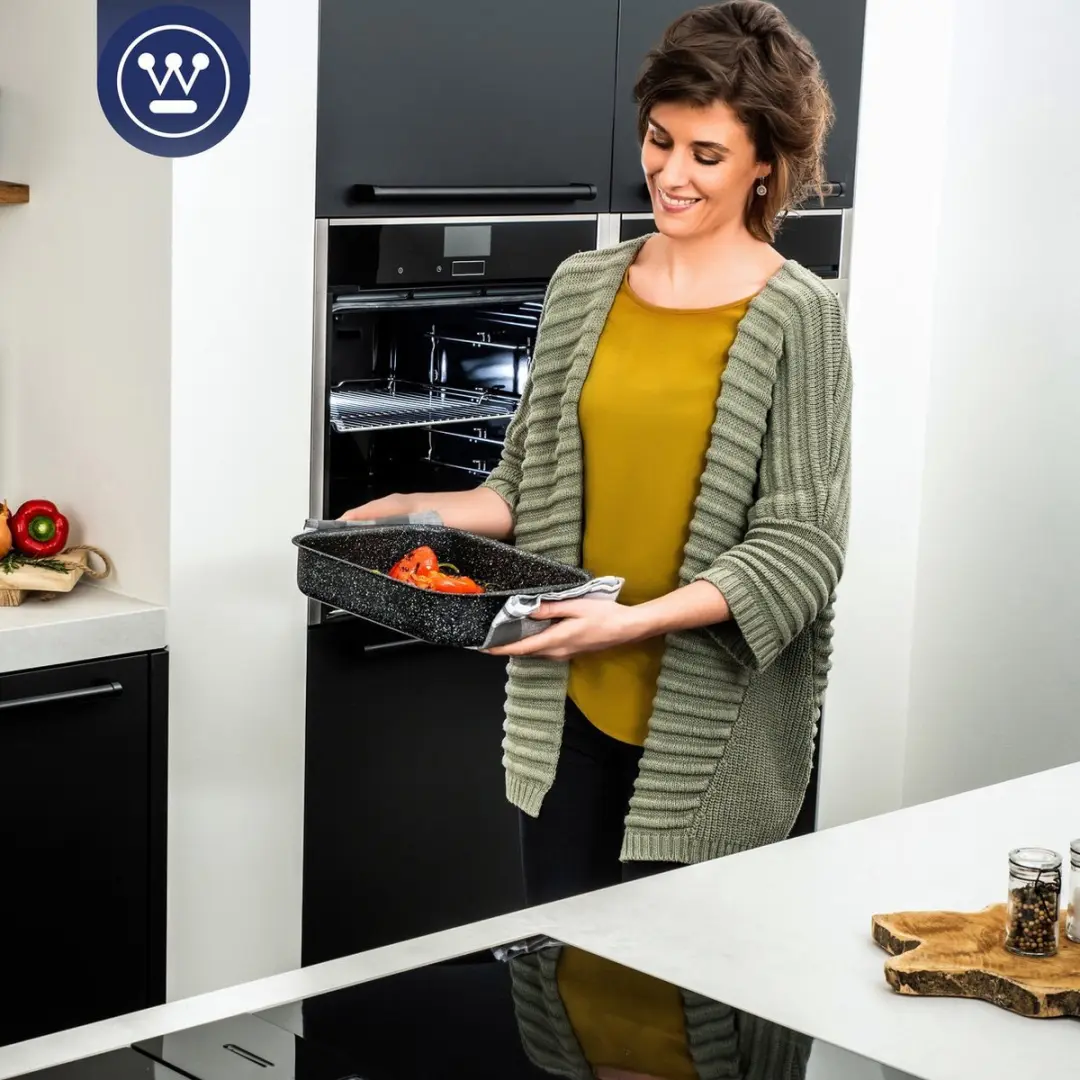 Westinghouse Black Marble Braadslede 35cm + Pannenkoekenpan 28cm - Inductie