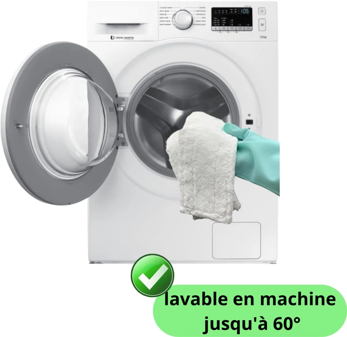 Kärcher EasyFix 2.863-259.0 Wasbare Dweilset - 5 Stuks Wit