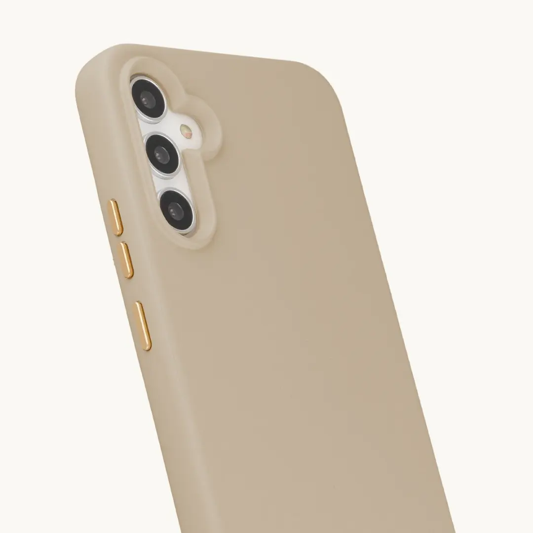 Selencia Hoesje Samsung Galaxy A34 MagSafe - Beige