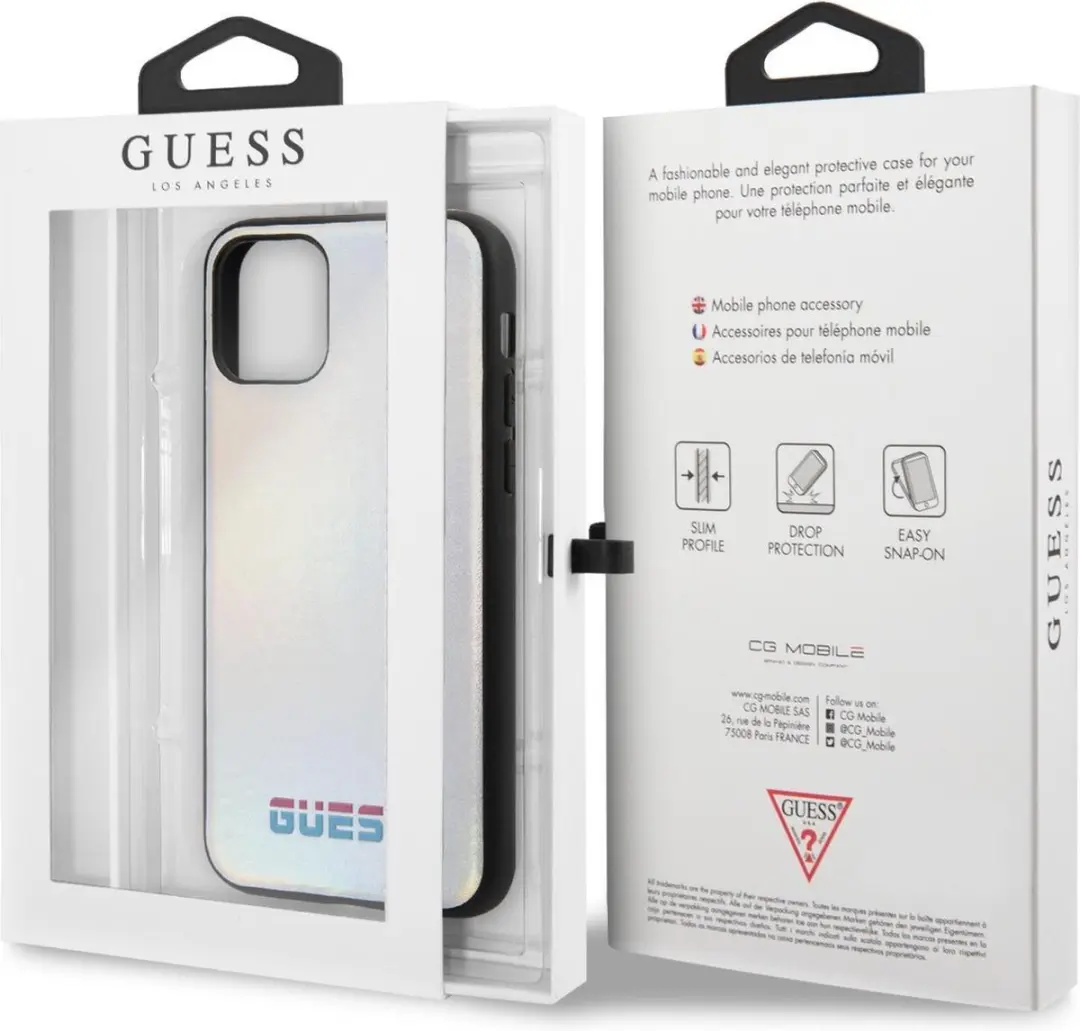 GUESS iPhone 11 Backcover Hoesje - Zilver - afbeelding 6 van 6