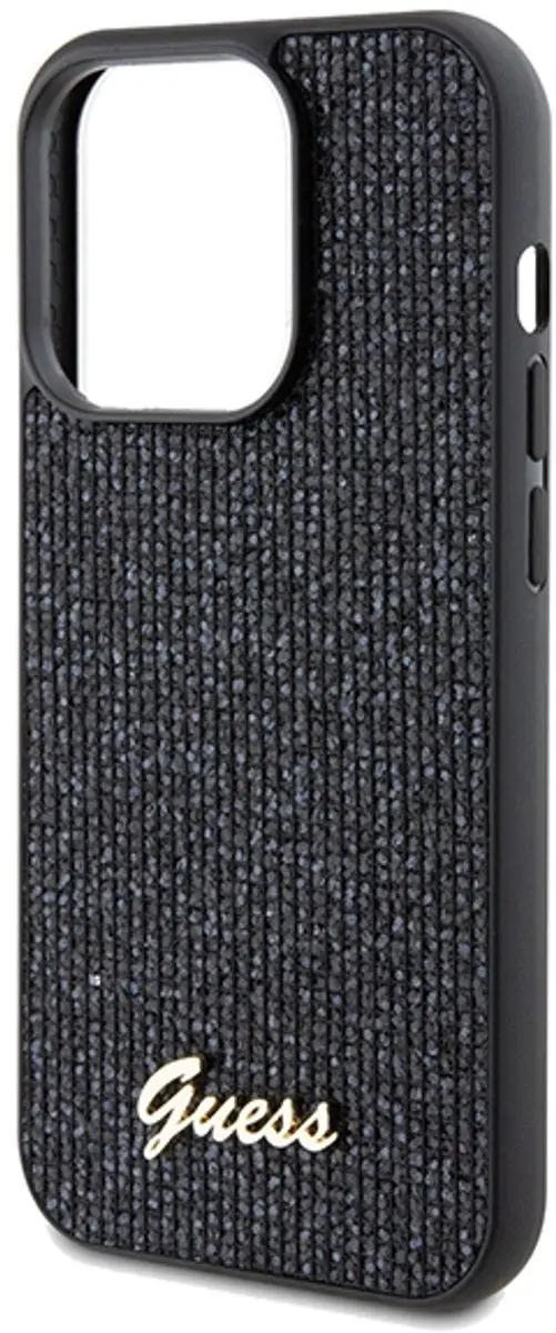 GUESS Square Mirror Back Case iPhone 14 Pro Max - Zwart - afbeelding 6 van 6