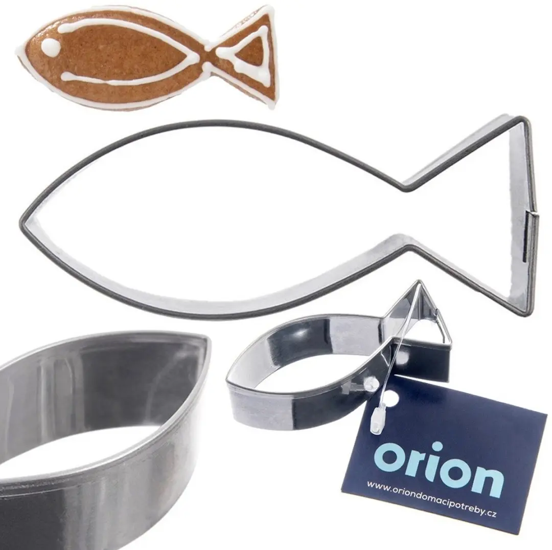 Orion Roestvrijstalen Koekjesvorm Visknoop 5cm - Zilver