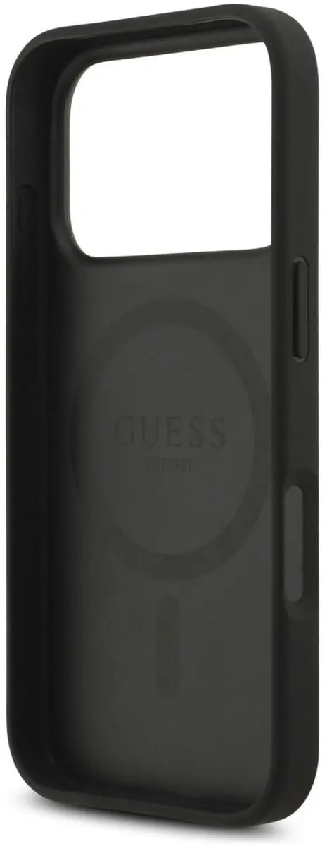GUESS Case 4G Circle Classic Logo iPhone 17 Pro MagSafe - Zwart - afbeelding 6 van 6