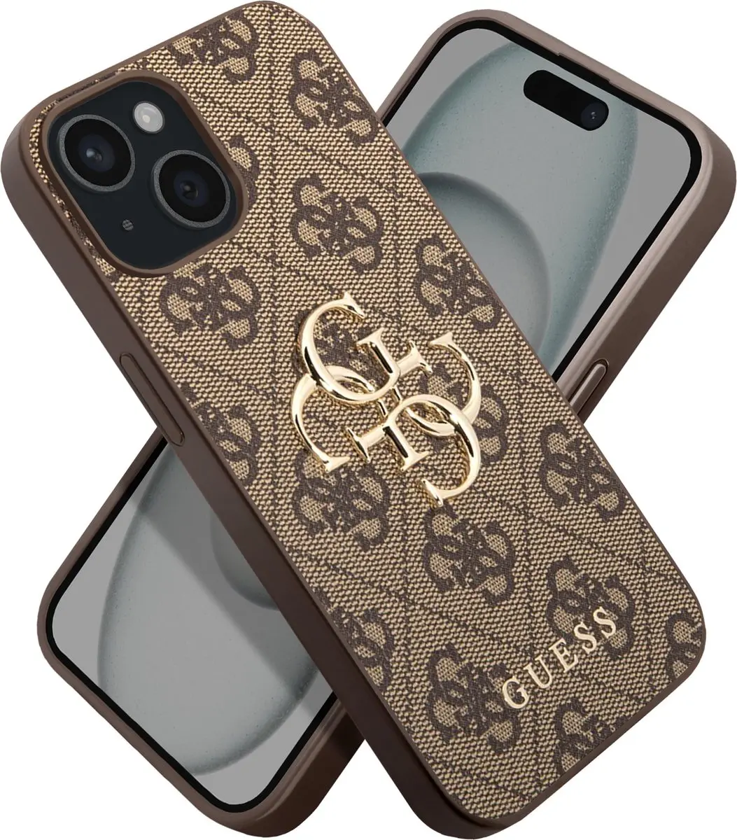 Guess Metal Logo iPhone 15 Hoesje