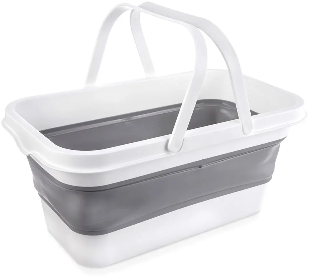 Orion Essential Vouwbare Wasmand 28L - Grijs/Wit