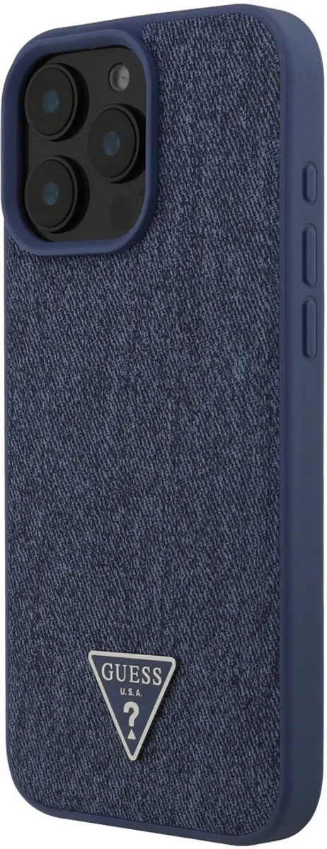 Guess iPhone 16 Pro Max Hoesje - MagSafe - Licht Blauw