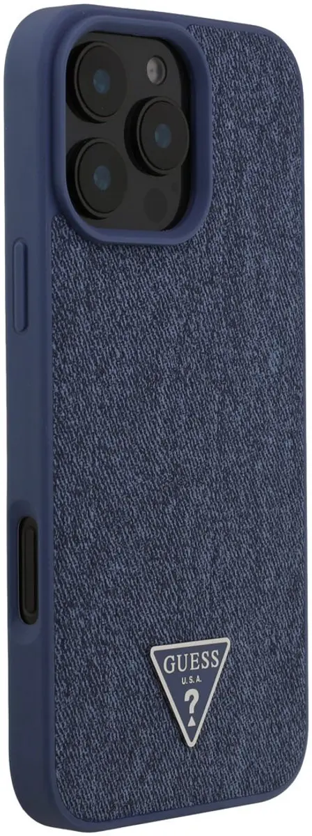 Guess iPhone 16 Pro Max Hoesje - MagSafe - Licht Blauw