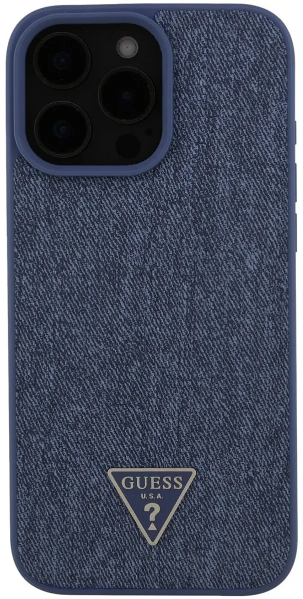 Guess iPhone 16 Pro Max Hoesje - MagSafe - Licht Blauw