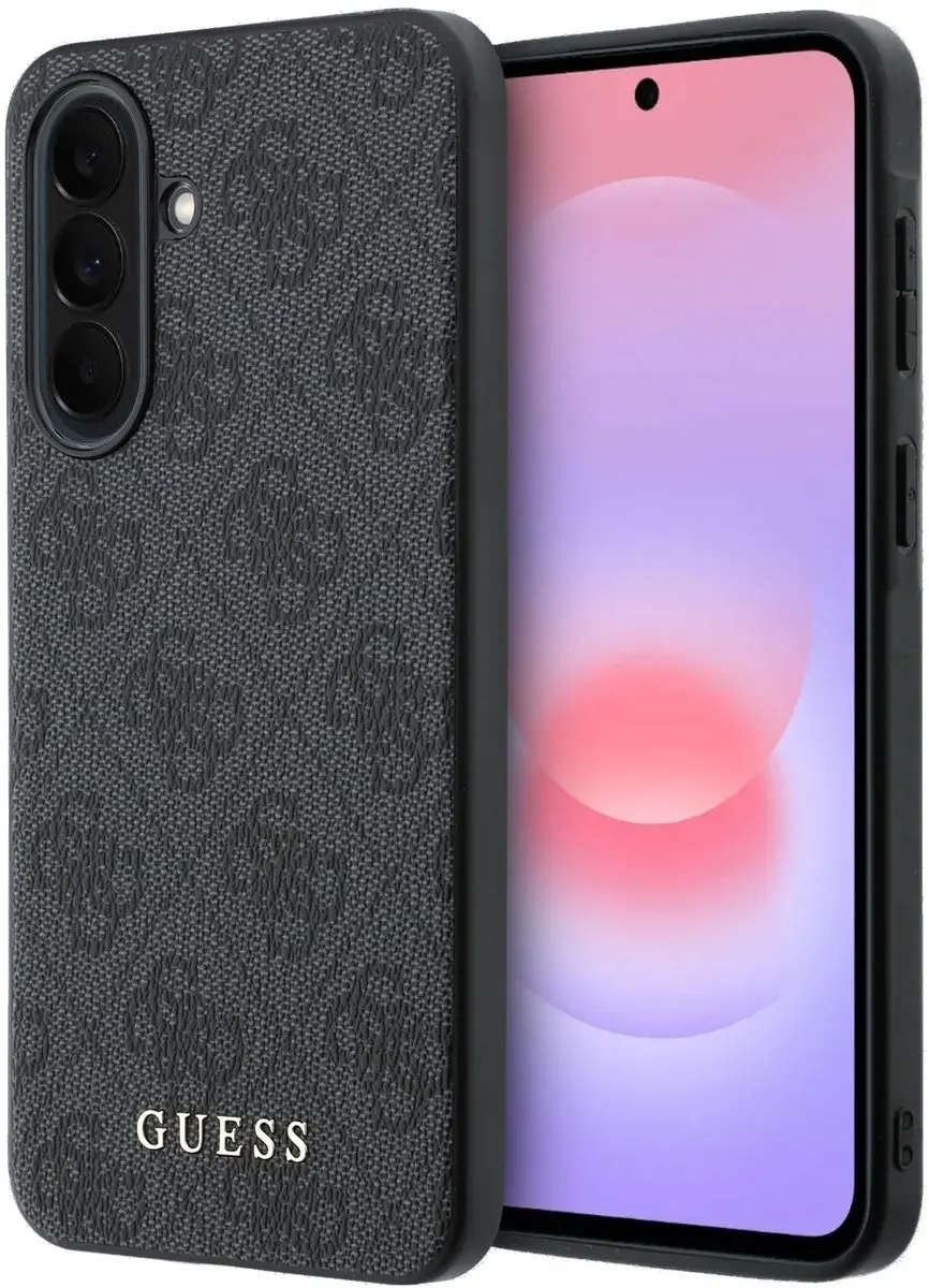 Guess Hoesje Samsung Galaxy A37 - Grijs PU Leder