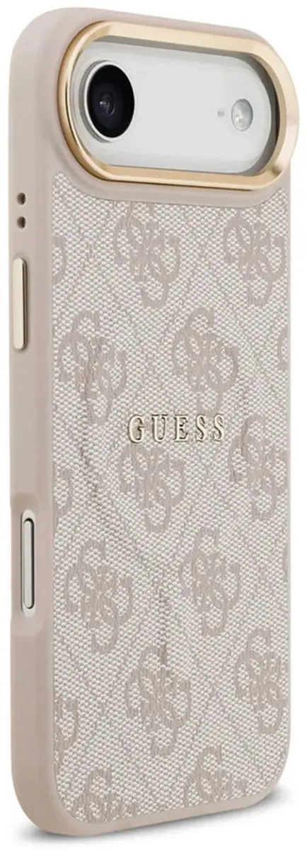 GUESS iPhone 17 Air Hoesje - Roze - Luxe PU Leer - 3666339519520