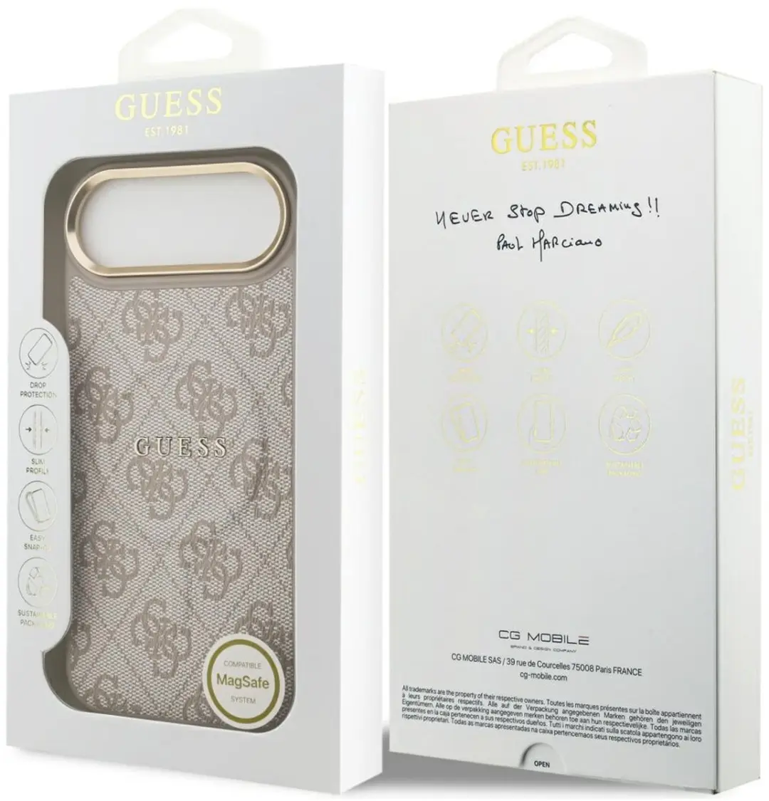 GUESS iPhone 17 Air Hoesje - Roze - Luxe PU Leer - 3666339519520 - afbeelding 6 van 6